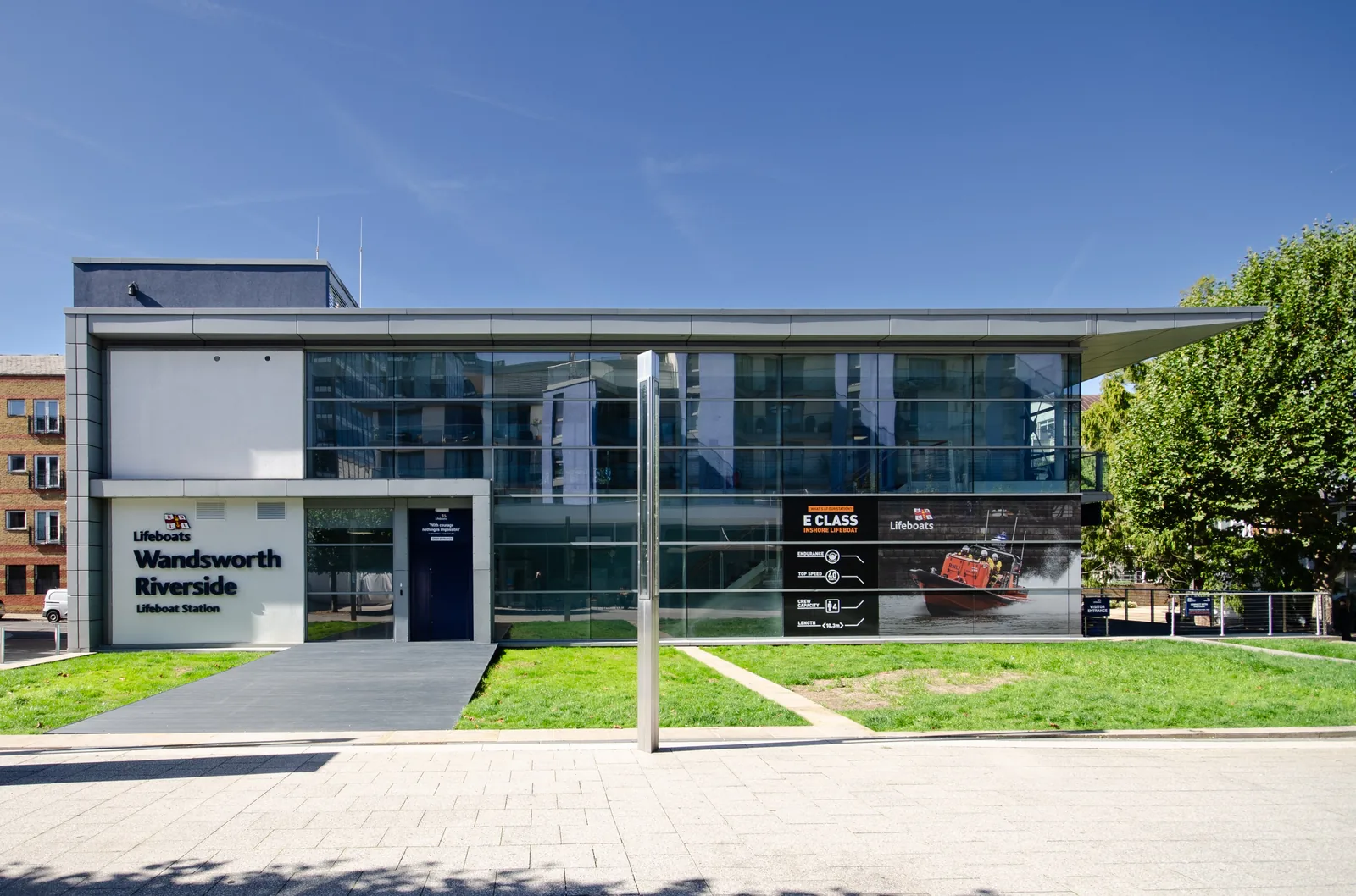 Wandsworth Riverside Lifeboat Station at 90 Point Pleasant, the crew's new base since 22 September 2026.